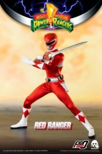 Figura articulada FigZero de Red Ranger en Mighty Morphin Power Rangers por ThreeZero - Imagen 3