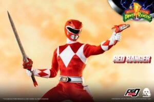 Figura articulada FigZero de Red Ranger en Mighty Morphin Power Rangers por ThreeZero - Imagen 6