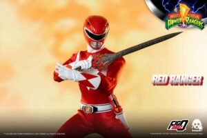 Figura articulada FigZero de Red Ranger en Mighty Morphin Power Rangers por ThreeZero - Imagen 7