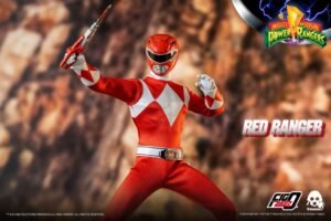 Figura articulada FigZero de Red Ranger en Mighty Morphin Power Rangers por ThreeZero - Imagen 8