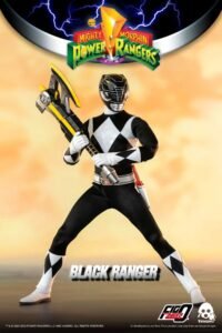 Figura articulada FigZero de Black Ranger en Mighty Morphin Power Rangers por ThreeZero - Imagen 3