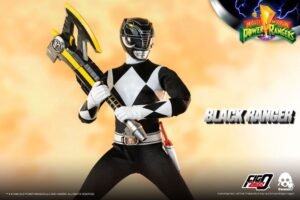 Figura articulada FigZero de Black Ranger en Mighty Morphin Power Rangers por ThreeZero - Imagen 5
