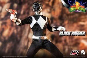 Figura articulada FigZero de Black Ranger en Mighty Morphin Power Rangers por ThreeZero - Imagen 8