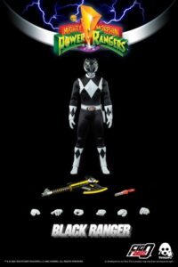 Figura articulada FigZero de Black Ranger en Mighty Morphin Power Rangers por ThreeZero - Imagen 9