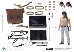 Figura articulada Exquisite Super de John Rambo en Acorralado por Hiya Toys - Imagen 8