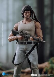 Figura articulada Exquisite Super de John Rambo en Acorralado por Hiya Toys - Imagen 9
