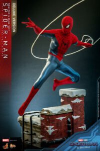 Figura Movie Masterpiece de Spider-Man (New Red and Blue Suit) (Deluxe Version) en Spider-Man: No Way Home por Hot Toys - Imagen 5