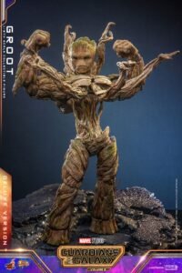 Figura Movie Masterpiece de Groot (Deluxe Version) en Guardianes de la Galaxia vol. 3 por Hot Toys - Imagen 4