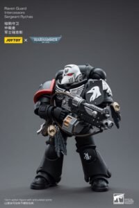 Figura articulada de Sargento Rychas de los Intercesores de la Guardia del Cuervo en Warhammer 40k por Joy Toy - Imagen 4