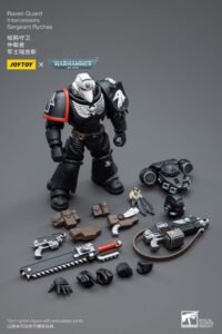 Figura articulada de Sargento Rychas de los Intercesores de la Guardia del Cuervo en Warhammer 40k por Joy Toy - Imagen 9