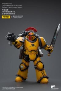 Figura articulada de Sargento de la Escuadra Táctica MkIII de la Legión de los Puños Imperiales con Espada de Energía en Warhammer The Horus Heresy por Joy Toy - Imagen 4