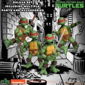Figuras articuladas Deluxe Set de las Tortugas Ninja en Las Tortugas Ninja por Mezco Toys - Imagen 2