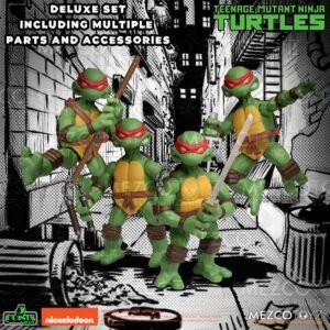Figuras articuladas Deluxe Set de las Tortugas Ninja en Las Tortugas Ninja por Mezco Toys - Imagen 3