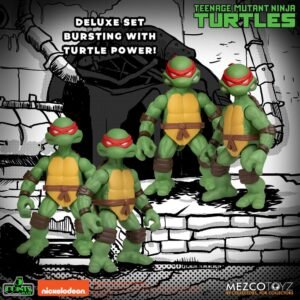 Figuras articuladas Deluxe Set de las Tortugas Ninja en Las Tortugas Ninja por Mezco Toys - Imagen 5