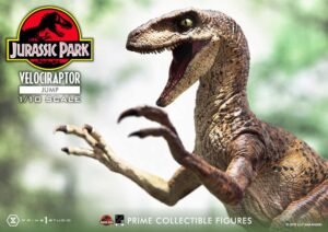Figura de Velociraptor Jump en Parque Jurásico por Prime 1 Studio - Imagen 2