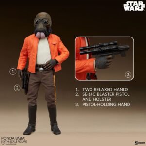 Figura articulada de Ponda Baba en Star Wars: Scum & Villainy por Sideshow Collectibles - Imagen 5
