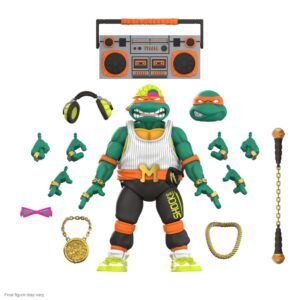 Figura articulada de Rappin' Mike en Teenage Mutant Ninja Turtles por Super7 - Imagen 4