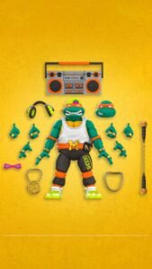 Figura articulada de Rappin' Mike en Teenage Mutant Ninja Turtles por Super7 - Imagen 5