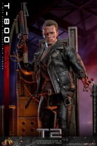 Figura Movie Masterpiece de T-800 Battle Damaged Version 2.0 en Terminator 2 por Hot Toys - Imagen 10