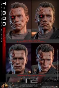 Figura Movie Masterpiece de T-800 Battle Damaged Version 2.0 en Terminator 2 por Hot Toys - Imagen 22