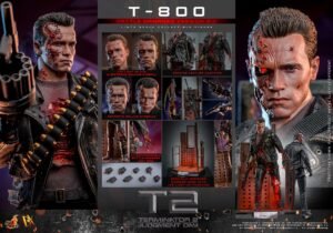 Figura Movie Masterpiece de T-800 Battle Damaged Version 2.0 en Terminator 2 por Hot Toys - Imagen 25
