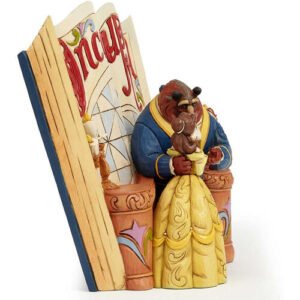 Figura de La Bella y la Bestia con el libro por Enesco - Imagen 2