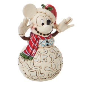 Figura de Mickey Muñeco de Nieve Navideño por Enesco - Imagen 3