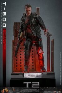 Figura Movie Masterpiece de T-800 Battle Damaged Version 2.0 en Terminator 2 por Hot Toys - Imagen 7