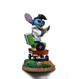 Figura Art Scale de Stitch King of Rock en Lilo & Stitch por Iron Studios - Imagen 5