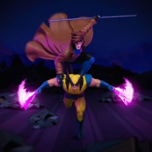 Figura Deluxe Art Scale de Gambito y Lobezno en X-Men '97 por Iron Studios - Imagen 5