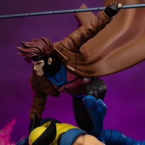 Figura Deluxe Art Scale de Gambito y Lobezno en X-Men '97 por Iron Studios - Imagen 8