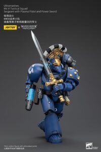 Figura de Ultramarines MK VI Tactical Squad Sergeant with Plasma Pistol and Power Sword en Warhammer The Horus Heresy por Joy Toy - Imagen 5