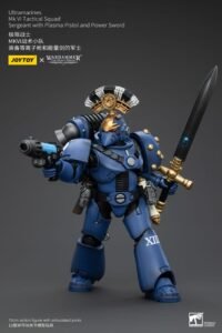 Figura de Ultramarines MK VI Tactical Squad Sergeant with Plasma Pistol and Power Sword en Warhammer The Horus Heresy por Joy Toy - Imagen 6