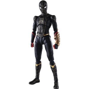 Figura S.H. Figuarts de Spider-Man (Black & Gold Suit) en Spider-Man: No Way Home por Bandai Tamashii Nations - Imagen 2