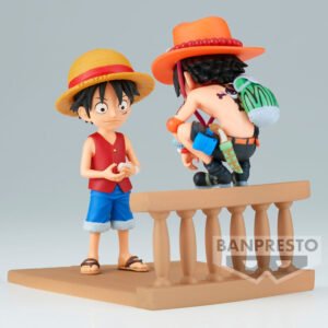 Figura World Collectable de Monkey D. Luffy & Portgas D. Ace en Log Stories One Piece por Banpresto - Imagen 3