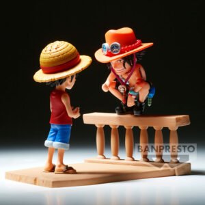 Figura World Collectable de Monkey D. Luffy & Portgas D. Ace en Log Stories One Piece por Banpresto - Imagen 5