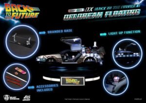 Figura Egg Attack Floating de DeLorean Versión Deluxe Heo EU Exclusiva en Regreso al Futuro II por Beast Kingdom Toys - Imagen 8
