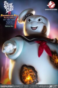 Estatua Soft Vinyl Stay Puft Marshmallow Man Burning Edition Deluxe Version en Cazafantasmas por Star Ace - Imagen 4