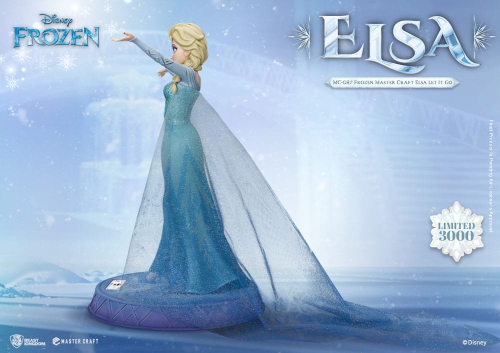 Estatua Master Craft de Elsa Let It Go en Frozen: El Reino del Hielo por Beast Kingdom Toys - Imagen 3