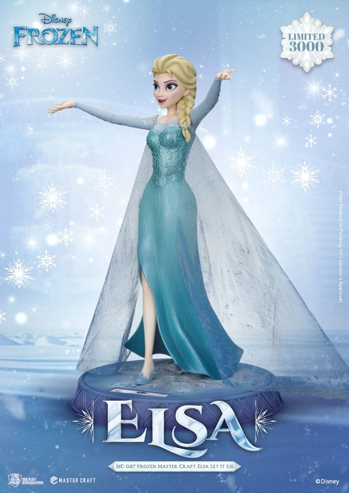 Estatua Master Craft de Elsa Let It Go en Frozen: El Reino del Hielo por Beast Kingdom Toys - Imagen 4