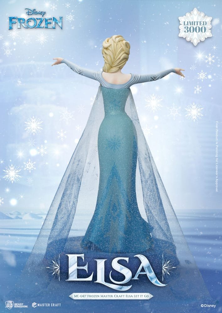 Estatua Master Craft de Elsa Let It Go en Frozen: El Reino del Hielo por Beast Kingdom Toys - Imagen 6