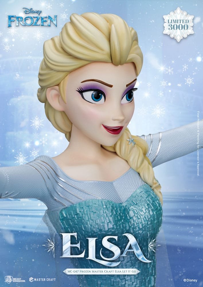 Estatua Master Craft de Elsa Let It Go en Frozen: El Reino del Hielo por Beast Kingdom Toys - Imagen 8