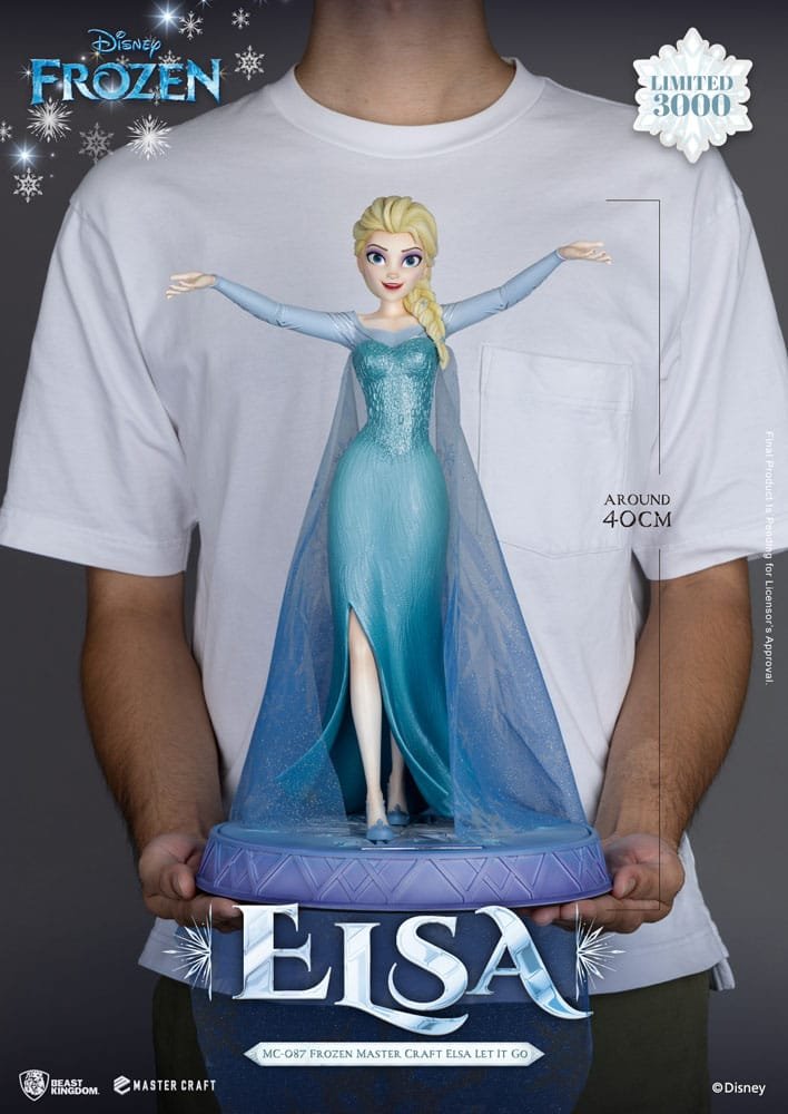 Estatua Master Craft de Elsa Let It Go en Frozen: El Reino del Hielo por Beast Kingdom Toys - Imagen 9