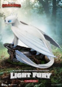 Estatua Master Craft de Light Fury en Cómo Entrenar a Tu Dragón 3 por Beast Kingdom Toys - Imagen 4