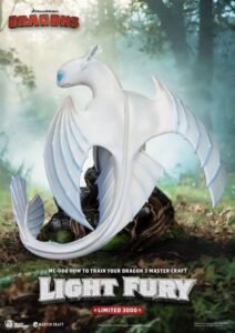 Estatua Master Craft de Light Fury en Cómo Entrenar a Tu Dragón 3 por Beast Kingdom Toys - Imagen 6