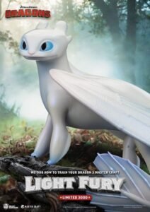 Estatua Master Craft de Light Fury en Cómo Entrenar a Tu Dragón 3 por Beast Kingdom Toys - Imagen 7