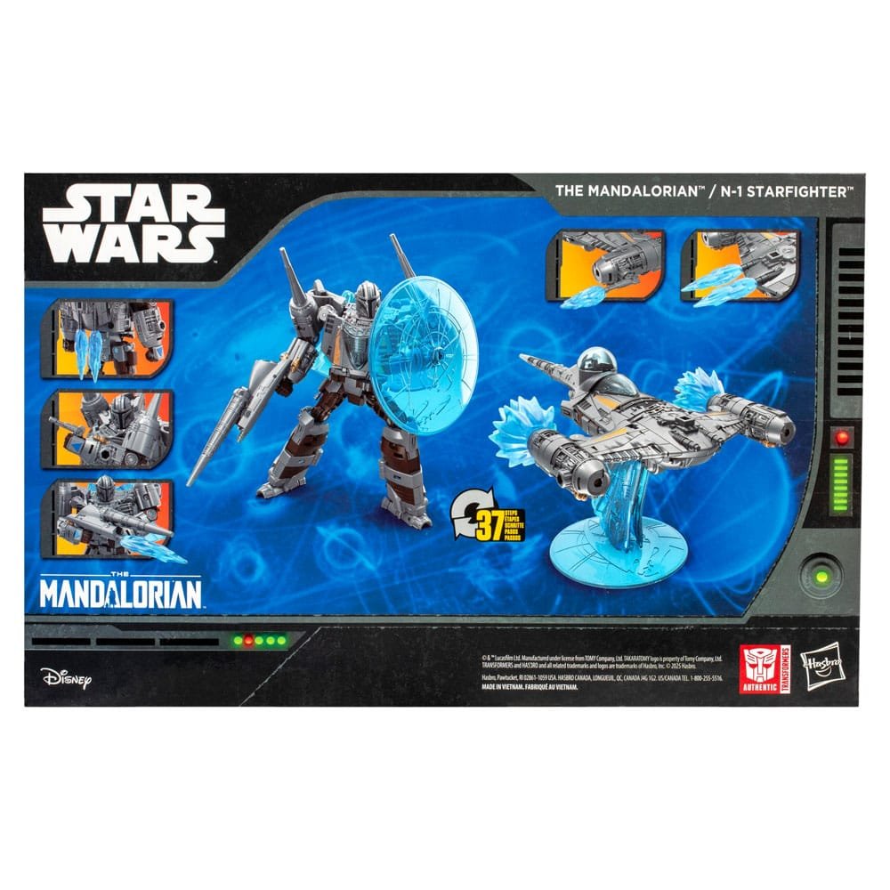 Figura Transformers Collaborative de The Mandalorian / N-1 Starfighter en Star Wars x Transformers por Hasbro - Imagen 9