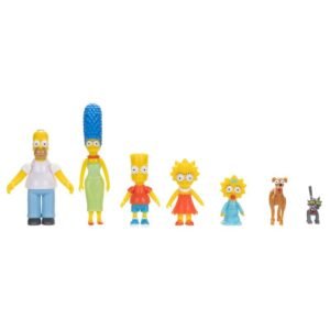 Pack de 7 figuras de Homer, Marge, Bart, Lisa, Maggie, Ayudante de Santa y Bola de Nieve en Los Simpson por Jakks Pacific - Imagen 3