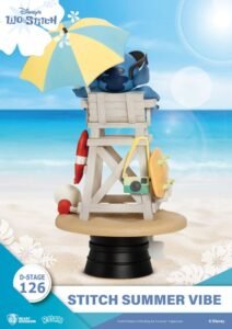 Diorama D-Stage de Stitch Summer Vibe en Lilo & Stitch por Beast Kingdom Toys - Imagen 4