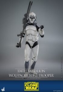 Figura de 104th Battalion Wolfpack Clone Trooper 1/6 en Star Wars: The Clone Wars por Hot Toys - Imagen 3